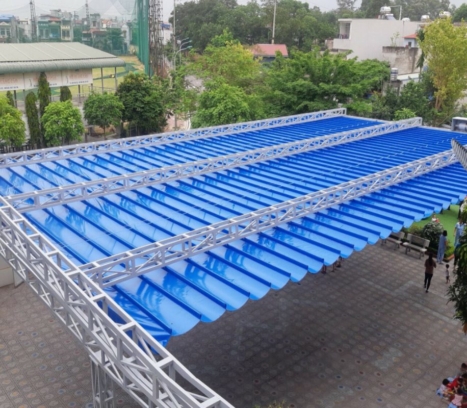 Quy trình thi công mái hiên nhà xưởng Gia Lai