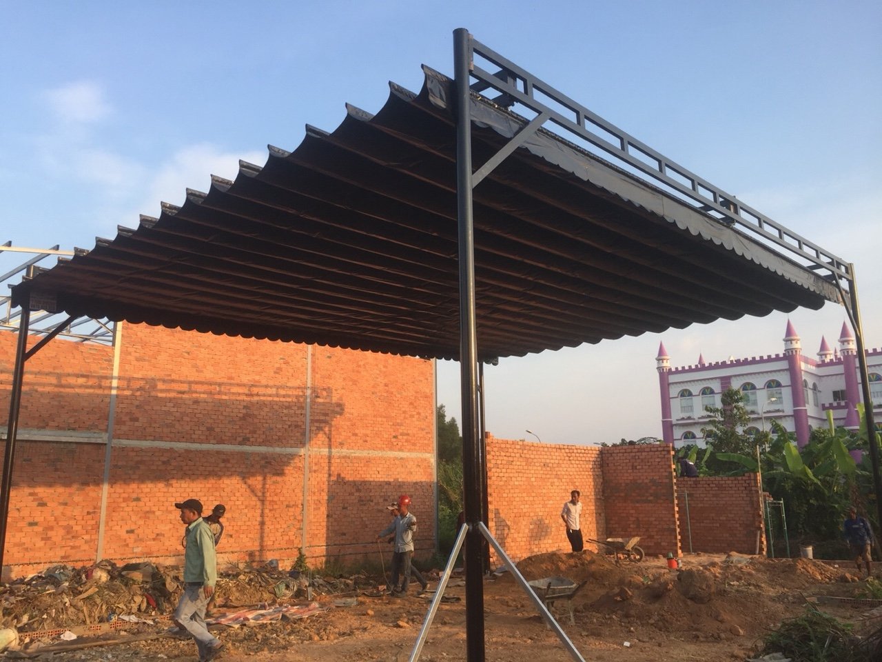 Quy trình thi công mái hiên nhà xưởng tại Hội An Quảng Nam